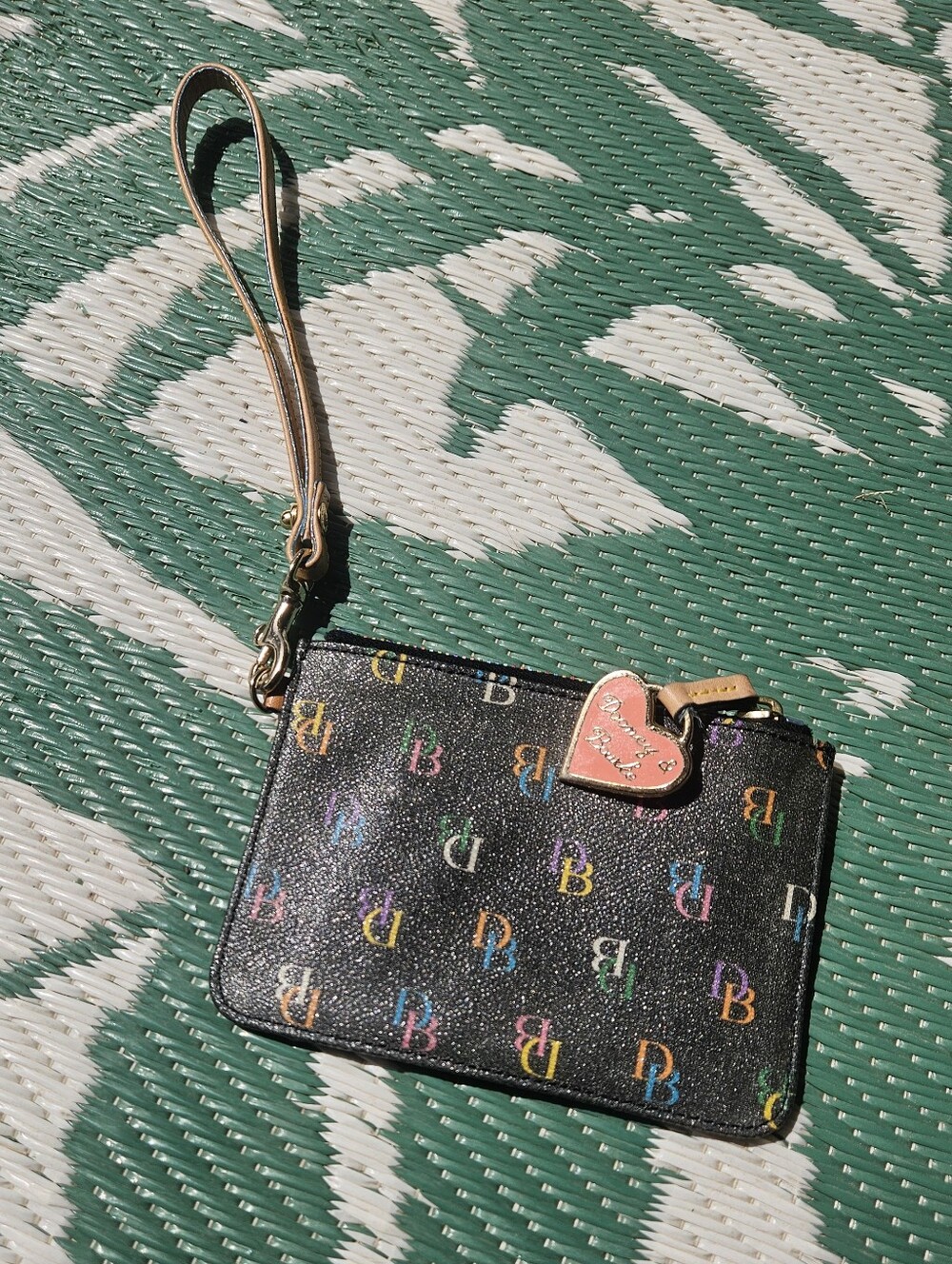 Vintage Dooney & Bourke Rainbow Monogram